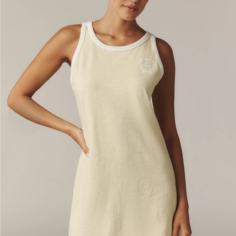 Sundry Racer Cotton Mini Dress